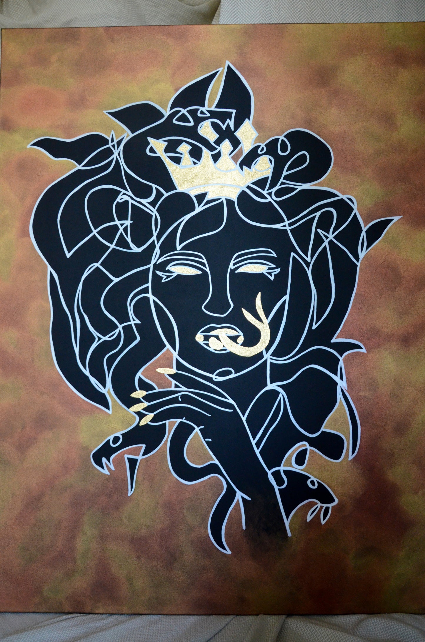 La vengeance de Médusa - Toile
