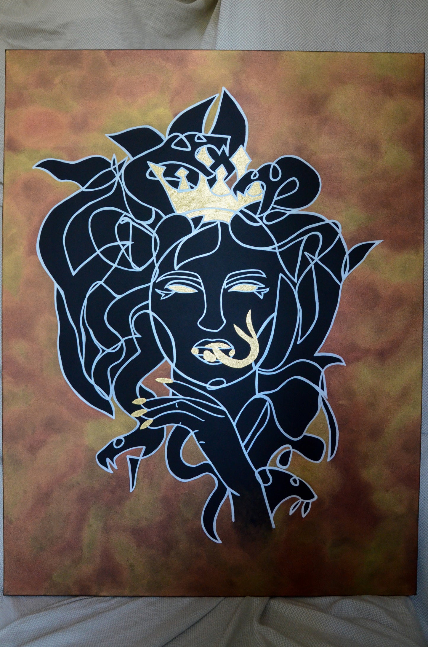 La vengeance de Médusa - Toile